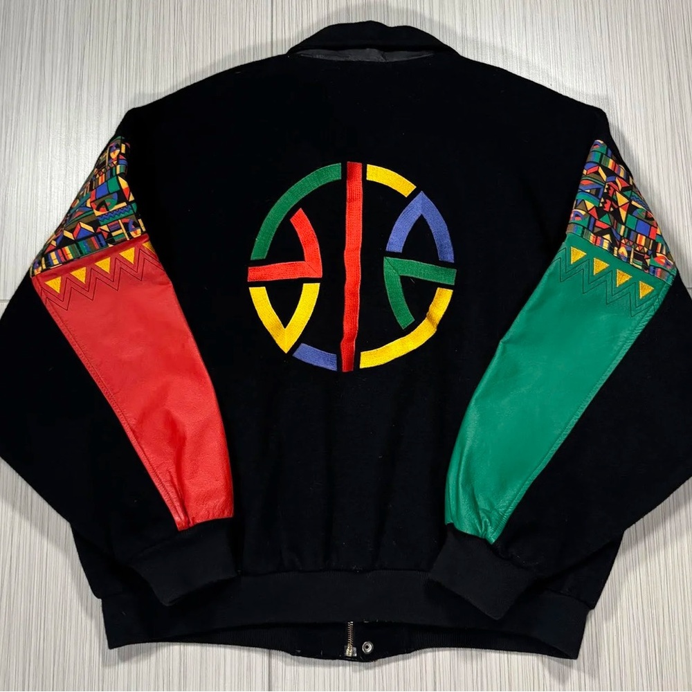 Vintage Nike Spike's Urban Jungle Gym Varsity Jacket Size Medium - Picture 2 of 6